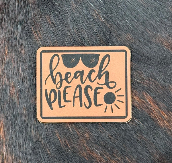 Engraved Beach Please Patch