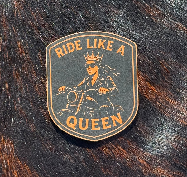 Engraved Ride Like a Queen Patch