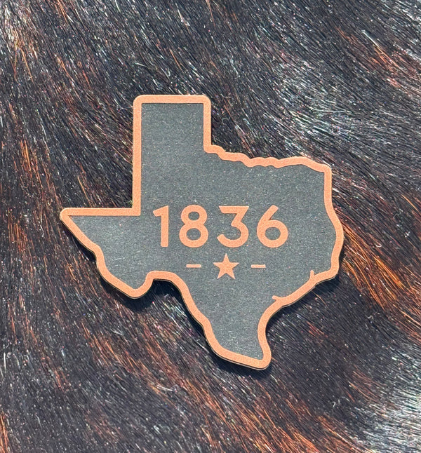 Engraved Texas 1836 Patch