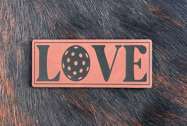 Engraved Love (Pickleball) Patch