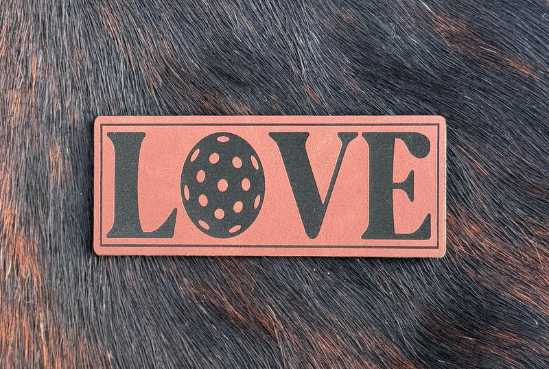 Engraved Love (Pickleball) Patch