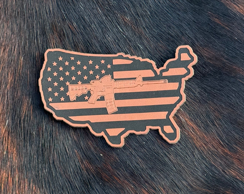 Engraved AR America Patch