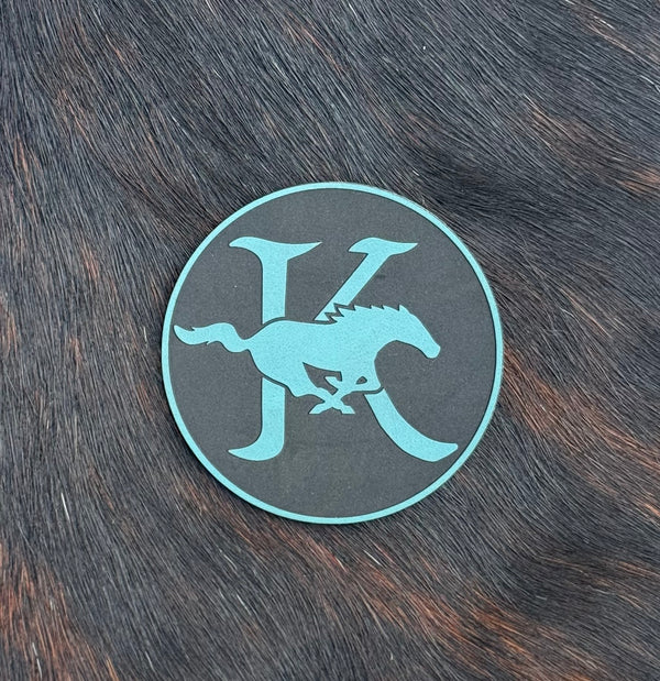 Engraved KHS Mustangs Patch
