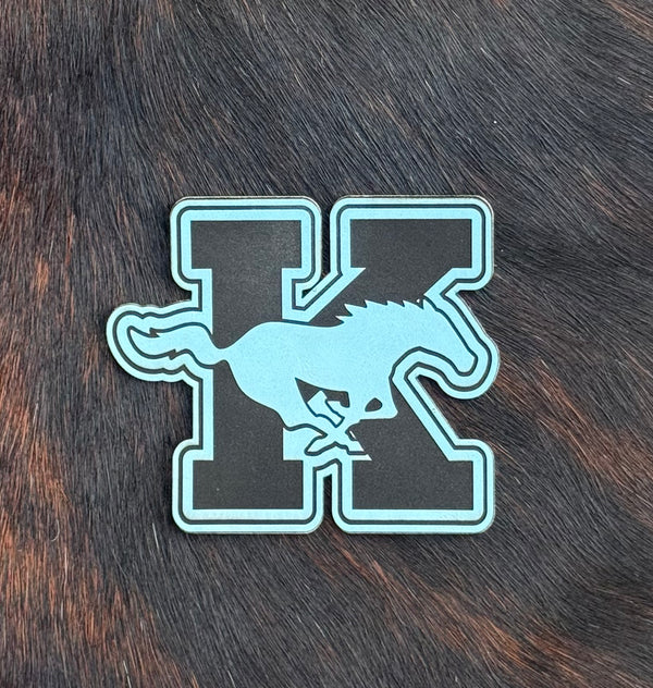 Engraved KHS Mustangs Patch