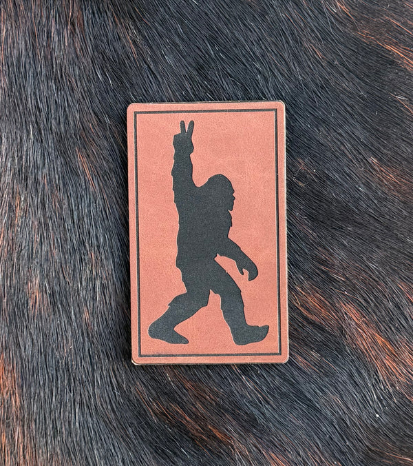 Engraved Bigfoot Patch