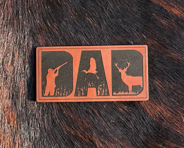 Engraved Hunting Dad Patch