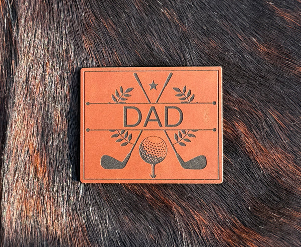Engraved Golf Dad Patch