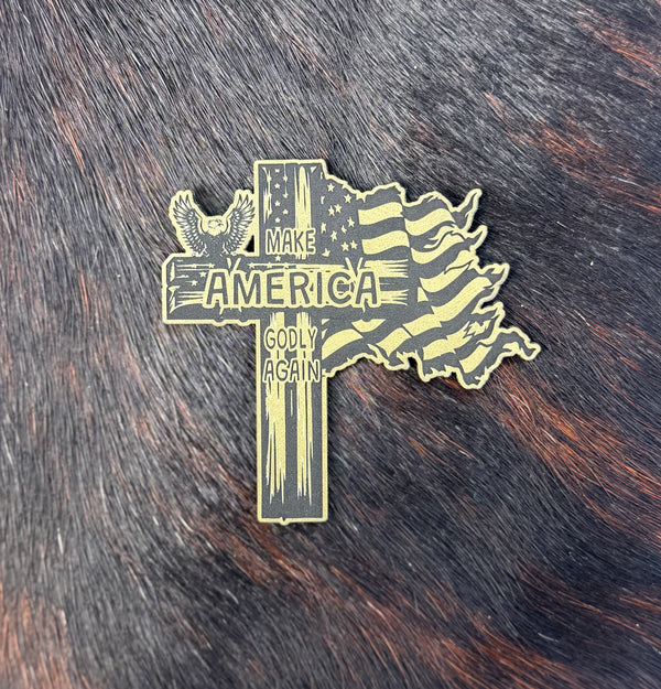 Engraved Make America Godly Again Patch