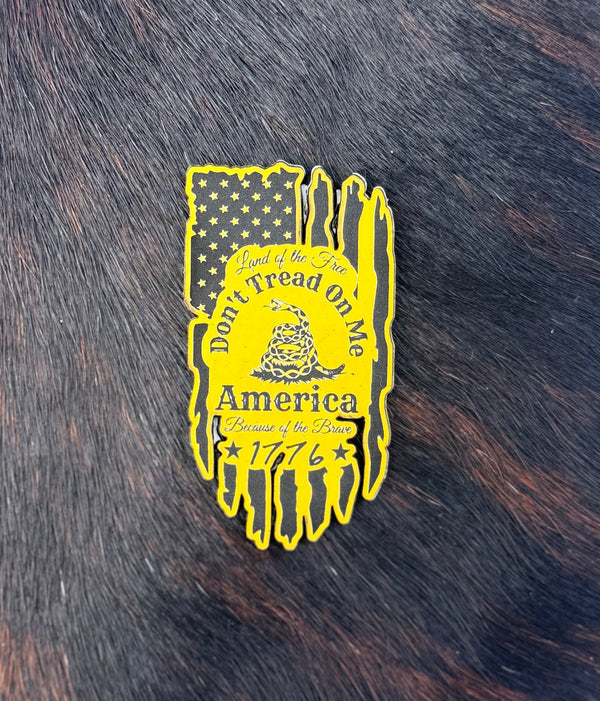 Engraved Don’t Tread On Me Patch