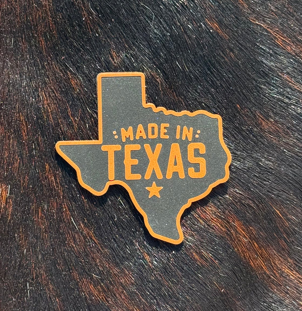 Engraved Made In Texas Patch