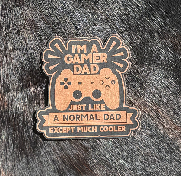 Engraved Gamer Dad Patch