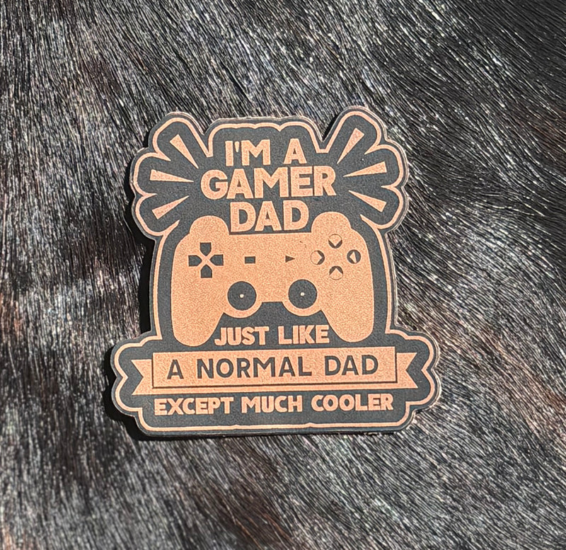 Engraved Gamer Dad Patch
